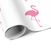 Tropical Flamingo Trendy Cadeaupapier (Rol Hoek)