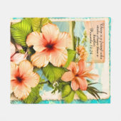 Tropical Fleece Blanket Proverbs 18:24 (Voorkant (Horizontaal))