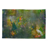 Tropical Flora Paradise at Sunset Pillow Case Kussensloop (Achterkant)