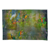 Tropical Flora Paradise at Sunset Pillow Case Kussensloop (Voorkant)