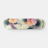 Tropical Floral Abstract Skateboard Deck (Horizontaal)