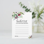 Tropical Floral and Greenery Bucket List Kaarten (Staand voorkant)