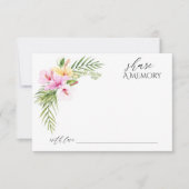 Tropical Floral Beach Deel een herinnering Bedankkaart (Voorkant)