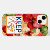 Tropical Floral Blijf doden iPhone / iPad hoesje (Achterkant (horizontaal))