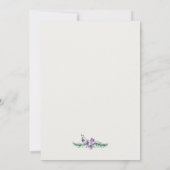 Tropical Floral Botanical Wedding Personalized Kaart (Achterkant)