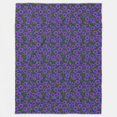 Tropical Floral Elegance Fleece Blanket (Voorkant)