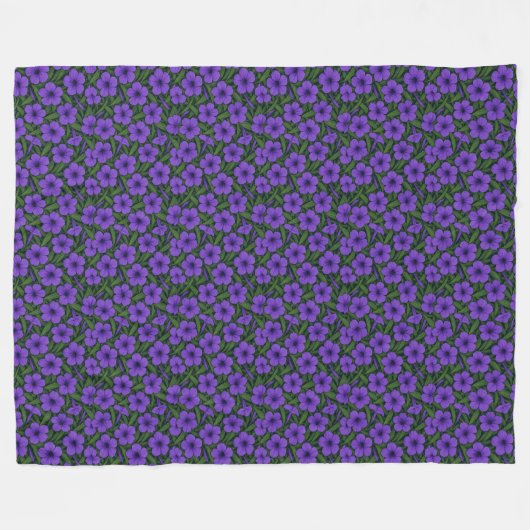 Tropical Floral Elegance Fleece Blanket (Voorkant (Horizontaal))