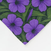 Tropical Floral Elegance Fleece Blanket (Hoek)