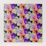 Tropical Floral Garden Hisbiscus, Lilies, Legpuzzel<br><div class="desc">Floral Puzzles great Mothers Day Gifts</div>