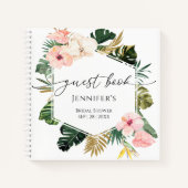 Tropical Floral Gastenboek Vrijgezellenfeest Notitieboek (Voorkant)