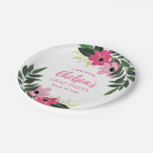 Tropical Floral gepersonaliseerd Afstudeerder Part Papieren Bordje (Gekanteld)