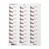 Tropical Floral gepersonaliseerd retouradres Etiket (Full Sheet)