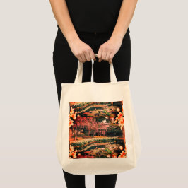 Tropical Floral Grocery Canvas tas