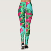 Tropical Floral Island Leggings (Achterkant)