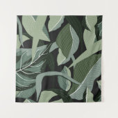 Tropical Floral:  lijn art. Wandkleed (Voorkant)