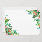 Tropical Floral Moederdag Brunch Uitnodiging (Achterkant)