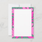 Tropical Floral Motif Flat Thank You Card Bedankkaart (Voorkant)