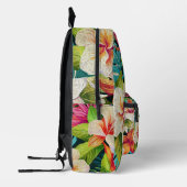 Tropical Floral Oil Painting Style Bedrukte Rugzak (Links)