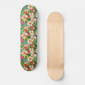 Tropical Floral Oil Painting Style Persoonlijk Skateboard (Voorkant)
