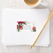 Tropical Floral Paradise Botanical Gold Wedding  Etiket (Insitu)