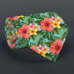 Tropical Floral Paradise Pattern Stropdas<br><div class="desc">A vibrant tropical floral paradise pattern featuring bold hibiscus and lush greenery. This lively botanical design captures the energy of tropical gardens and warm summer landscapes.</div>