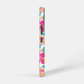 Tropical Floral Pattern Phone Case (Name) Samsung Galaxy Hoesje (Rechterkant)