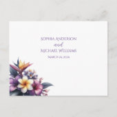 Tropical Floral-RSVP-Wedding- Briefkaart (Voorkant)