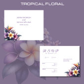 Tropical Floral-RSVP-Wedding- Briefkaart