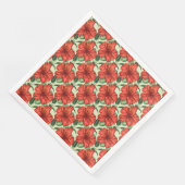 Tropical floral seamless pattern red flowers servet (Hoek)