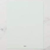 Tropical Floral Stationery Paper Briefhoofd (Achterkant)