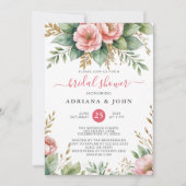 Tropical Floral Vrijgezellenfeest Beach Party Wedd Kaart (Voorkant)