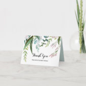 Tropical Floral Vrijgezellenfeest bedankje Bedankkaart (Voorkant)