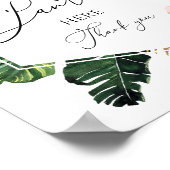 Tropical Floral Vrijgezellenfeest Het Panty Game b Poster (Hoek)