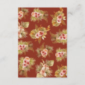 Tropical Floral  Wil ze liever? Spel Informatiekaartje (Achterkant)