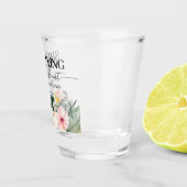 Tropical Floral Ze bindt de knoop Vrijgezellenfees Shot Glas (Rechts)