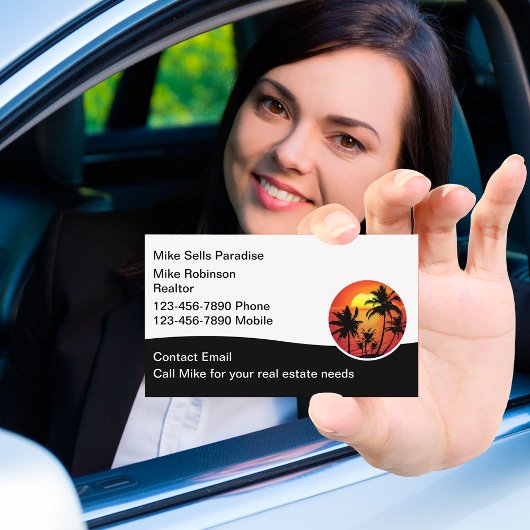 Tropical Florida Hawaii Real Estate Visitekaartjes
