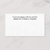 Tropical Florida Hawaii Real Estate Visitekaartjes (Achterkant)