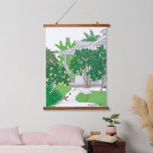 Tropical Florida House Hangend Wandkleed (Slaapkamer)