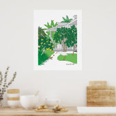 Tropical Florida House Poster (Keuken)
