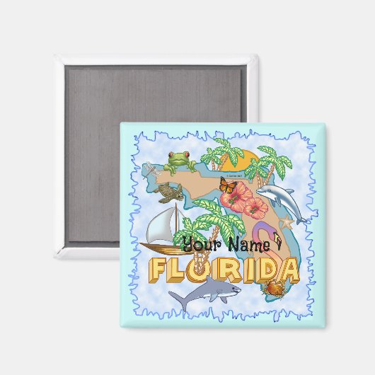 Tropical Florida Magneet (Voorkant / Achterkant)