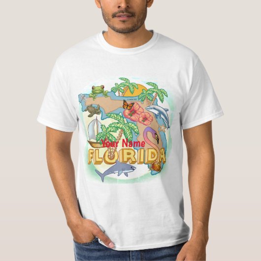 Tropical Florida t-shirt (Voorkant)