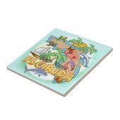 Tropical Florida Tegeltje (Zijkant)