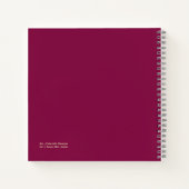 Tropical Flower Frenzy Notebook Notitieboek (Achterkant)