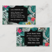 Tropical Flower Oerwoud Leaf Professional Executiv Visitekaartje (Voorkant / Achterkant)
