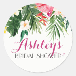 Tropical Flower Vrijgezellenfeest Sticker