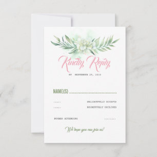 Tropical Flowers Beach Party RSVP