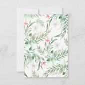 Tropical Flowers Beach Party RSVP (Achterkant)