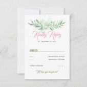 Tropical Flowers Beach Party RSVP Kaartje (Voorkant)