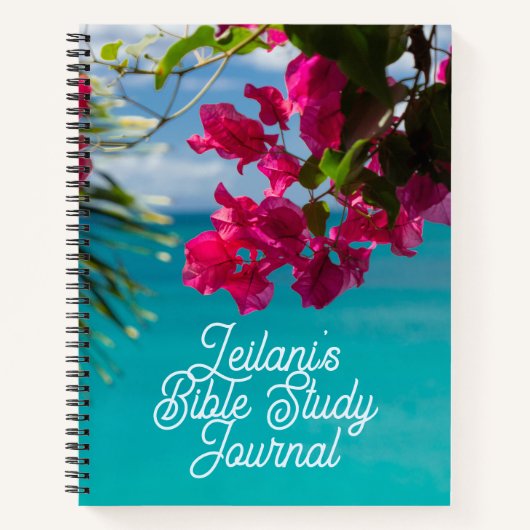 Tropical Flowers Bible Study Journal Notitieboek (Voorkant)