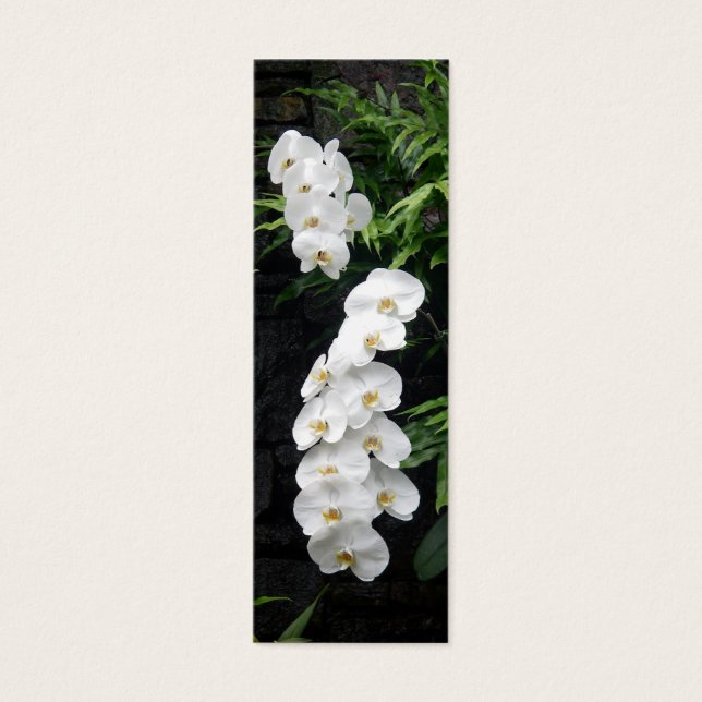 Tropical Flowers Bladwijzer Mini Visitekaartjes (Voorkant)